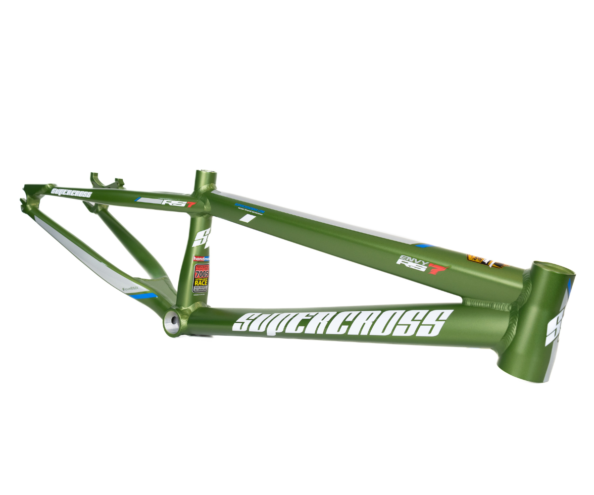 Supercross BMX RS7 OS20 Aluminum Race Frame - Matte Army Green