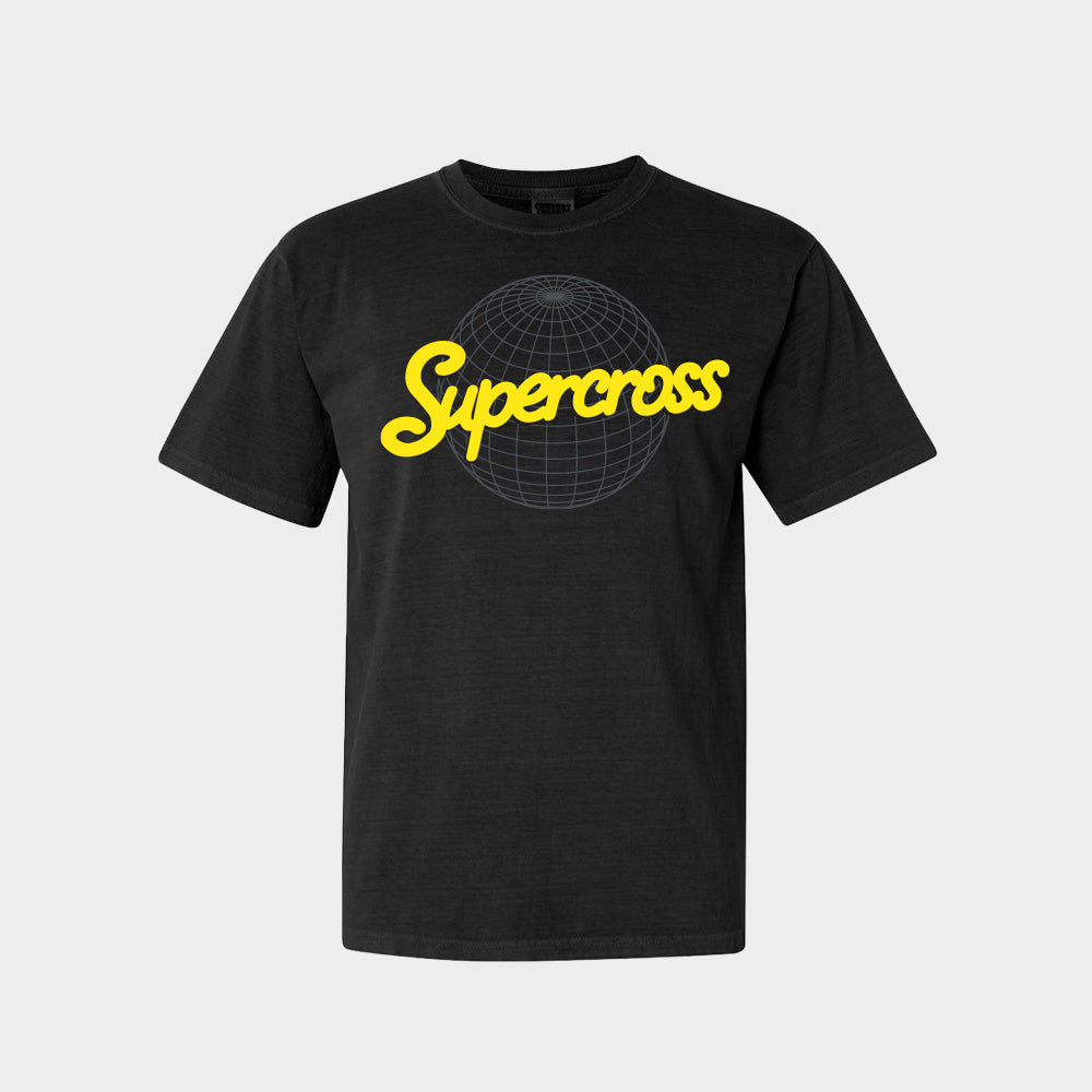 Supercross BMX Apparel - Global Black/Yellow T Shirt