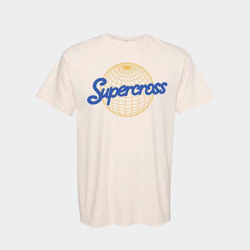 Supercross BMX Apparel - Global Blue/Ivory T Shirt