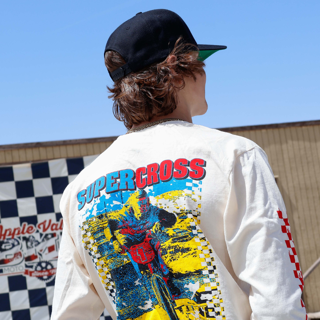 Supercross BMX Apparel - Riding Fast Hauling Ass Long Sleeve Shirt