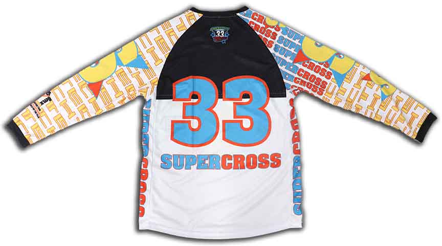 Supercross BMX | Maillot de course BMX des années 80