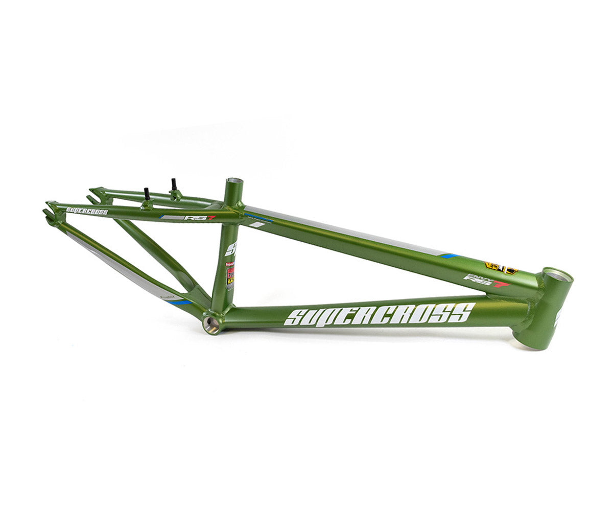 Supercross BMX RS7 Aluminum Racing Frame - Matte Green