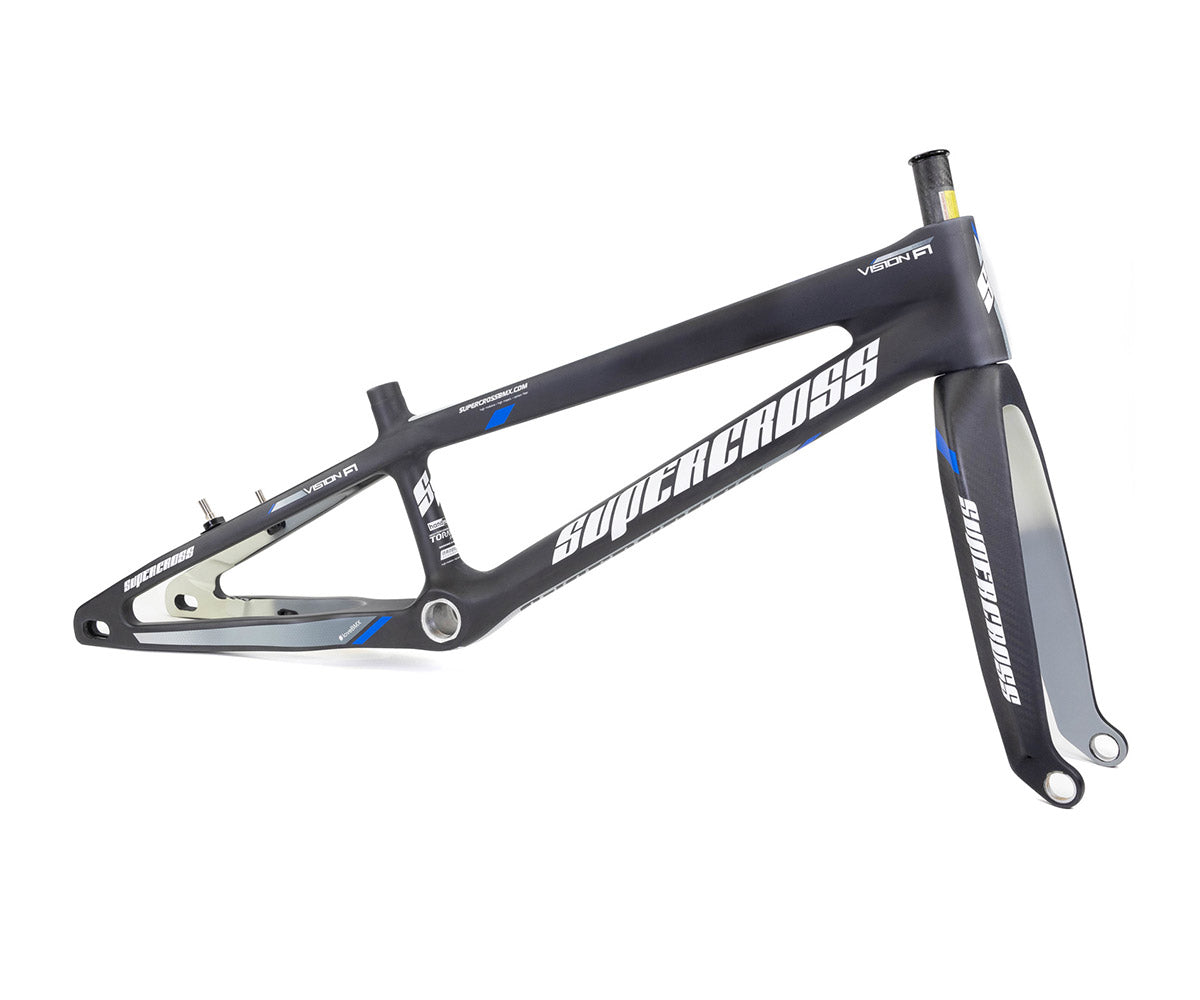 Supercross BMX Vision F1 Carbon Fiber Racing Chassis - Matte Eclipse