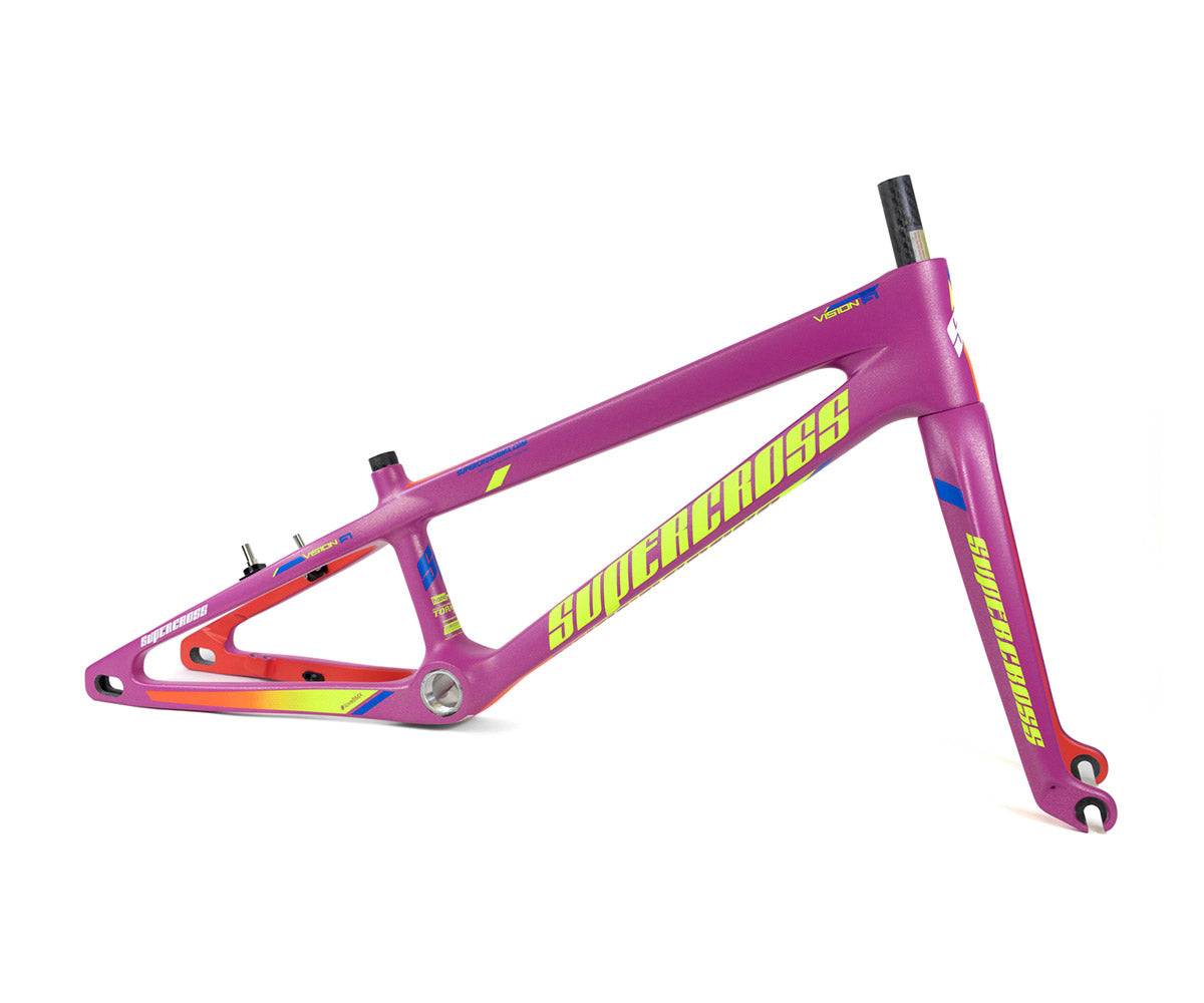 Supercross BMX Vision F1 Carbon Fiber Racing Chassis - Pink